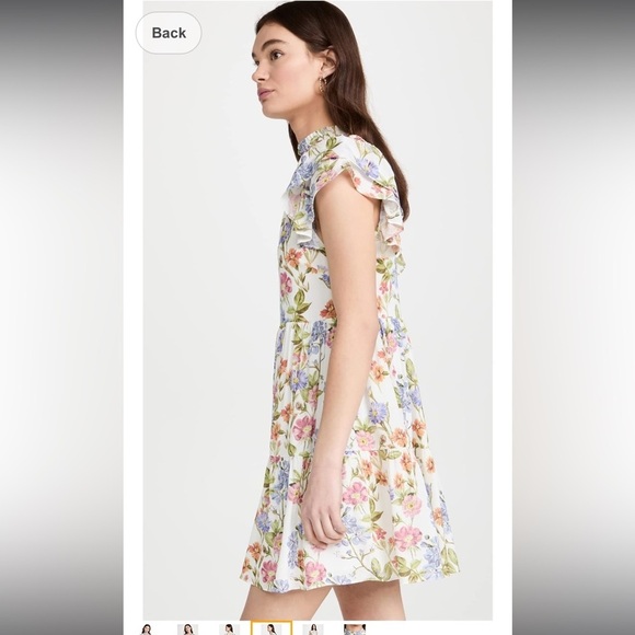 New Yumi Kim Peyton Ruffle Mini Dress Floral Cottagecore Women's Size Small - Picture 5 of 14